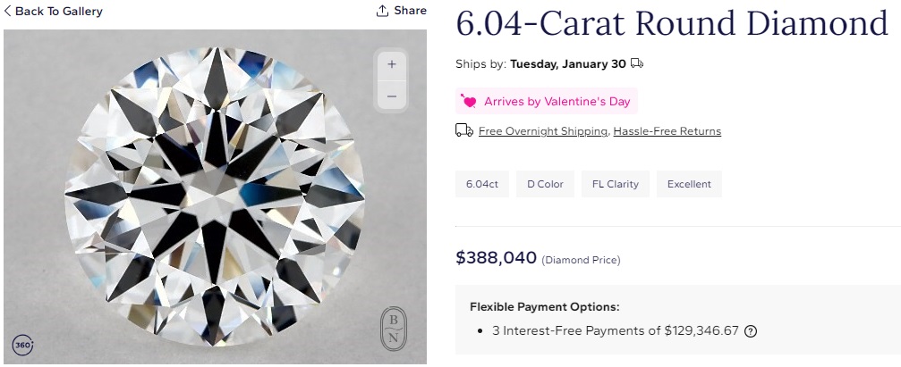 6.04-Carat Round Diamond