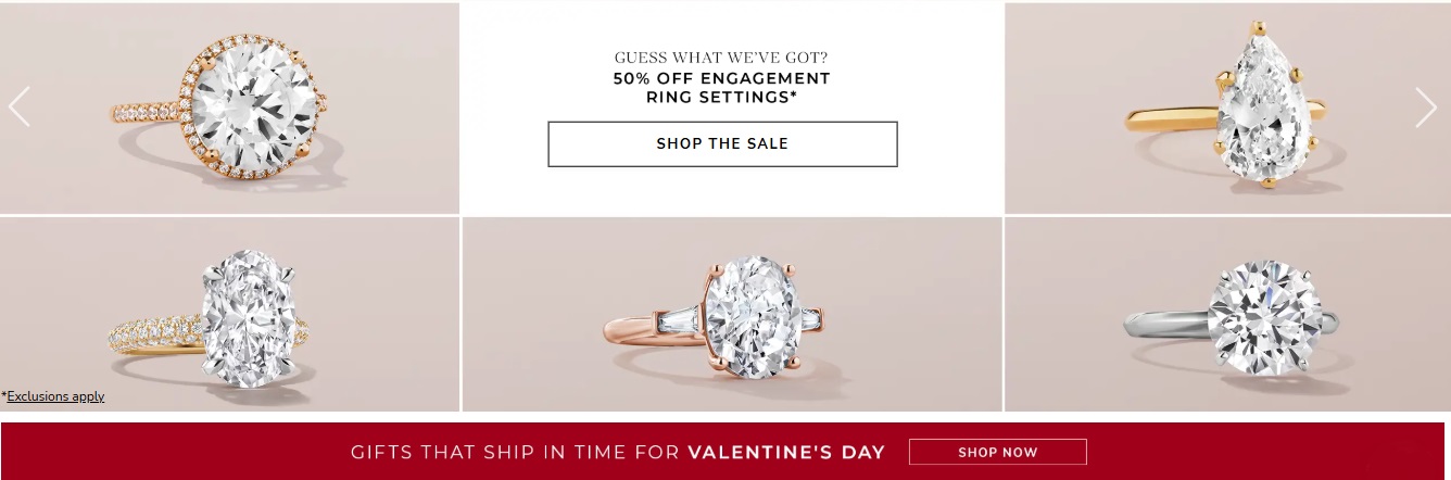 Valentine's Day Diamond Rings Offers - 50% Off 2