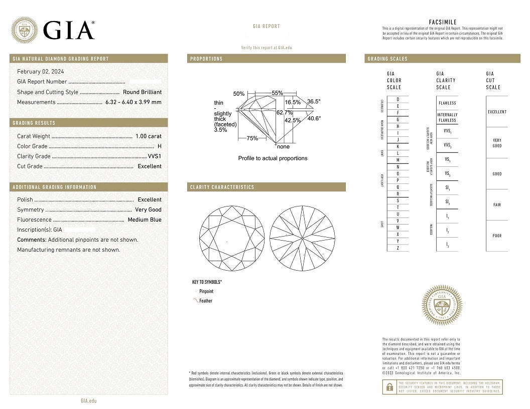 GIA certificate Diamond