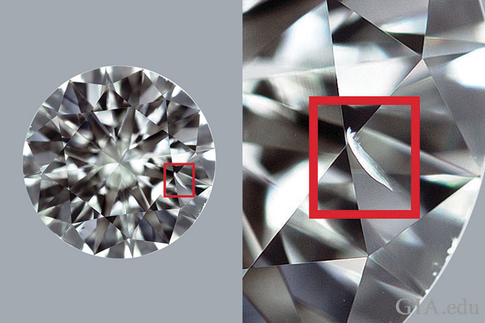 Types of Diamond Inclusions to Avoid - Feathers in Diamonds