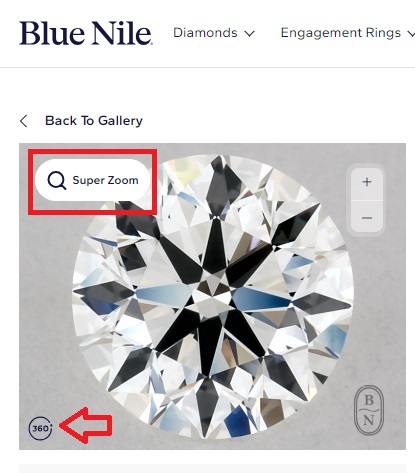 helpful features in diamond stor like Super Zoom and 360-degree viewing 2