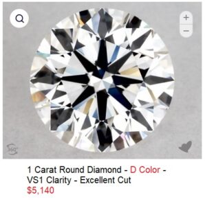 1 Carat Round Diamond - D Color - VS1 Clarity - Excellent Cut 1