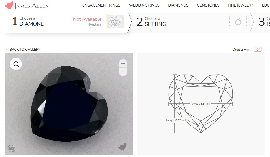 IGI 3.02 Carat Heart Diamond-real Fancy Black