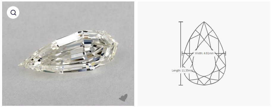 GIA 1.01 Carat Pear Diamond